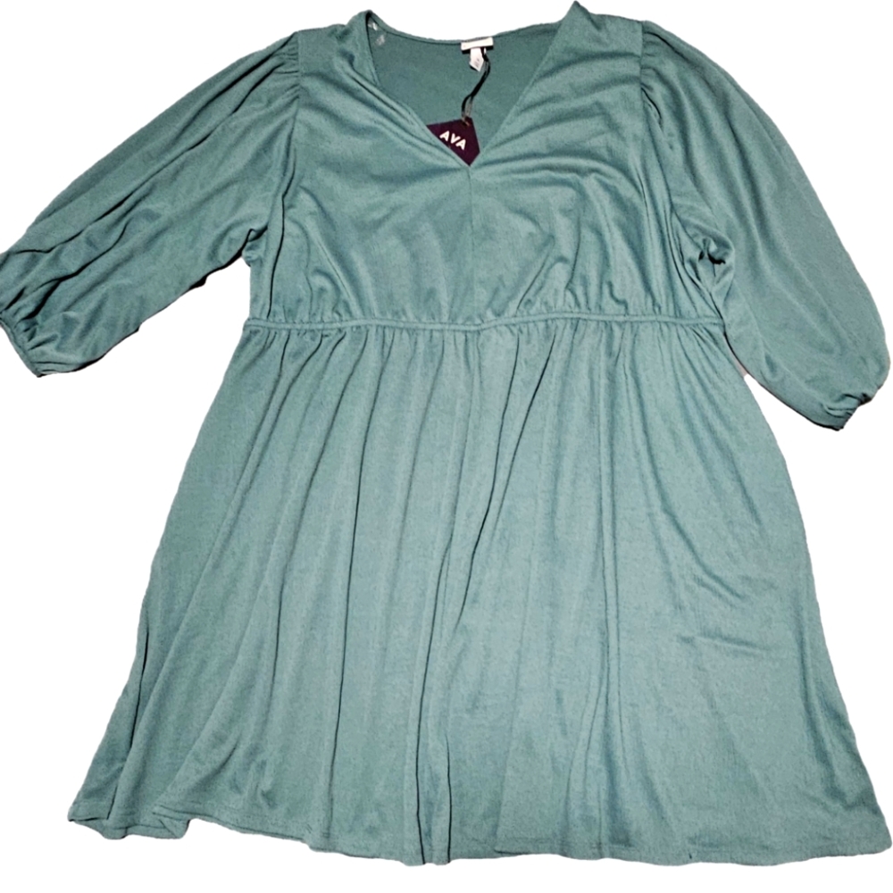 Ava & Viv Dark Teal dress with pockets